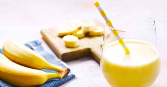 Bananenmilch zum Frühstück - immer eine leckere Idee
