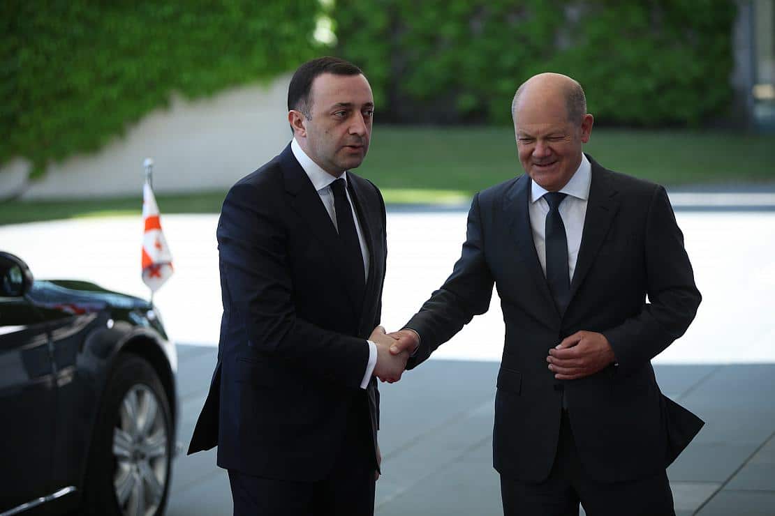 Scholz mit Georgiens Regierungschef Gharibaschwili zusammengekommen