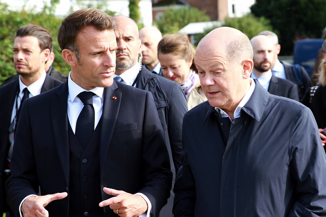 Scholz und Macron beschwören deutsch-französische Partnerschaft