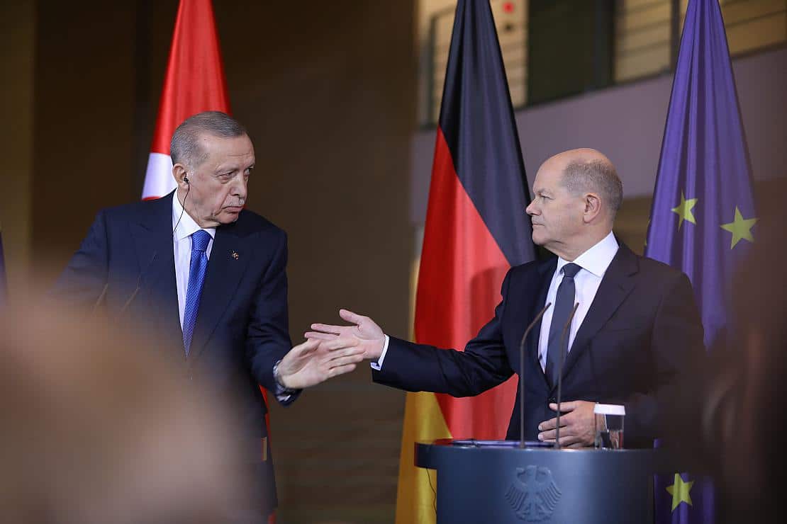 Berlin-Besuch: Erdogan spricht sich für Zweistaatenlösung aus