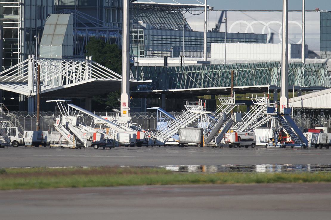 Flugverkehr am Münchner Flughafen vorübergehend eingestellt