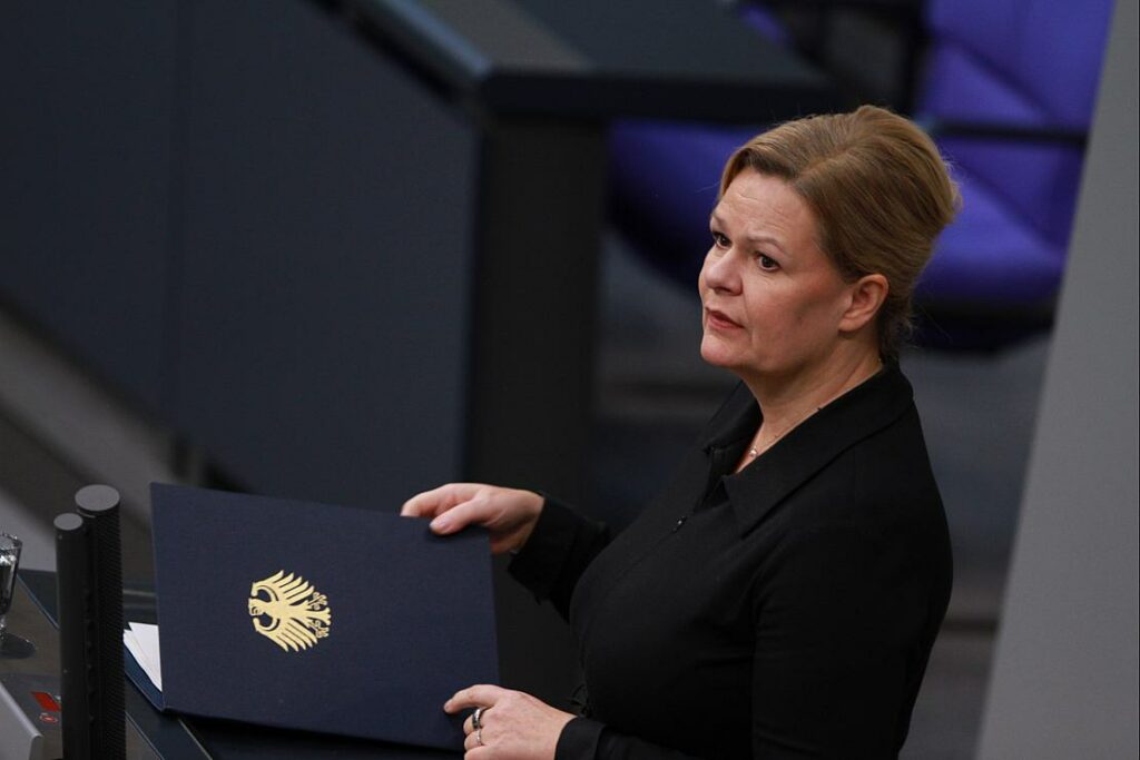 Faeser: Terrorgefahr in Deutschland bleibt hoch