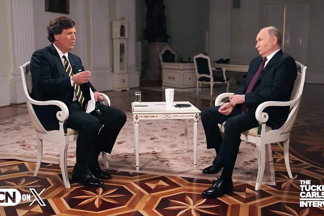 Tucker Carlson veröffentlicht Interview mit Putin