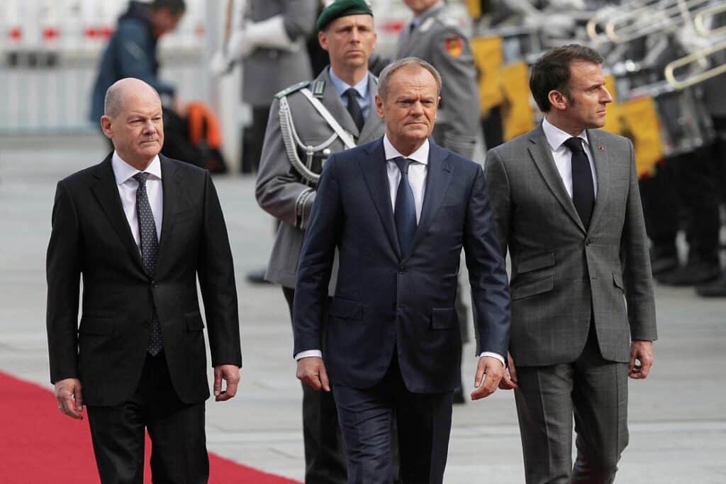 Scholz, Tusk und Macron umschiffen Differenzen bei Ukraine-Hilfe