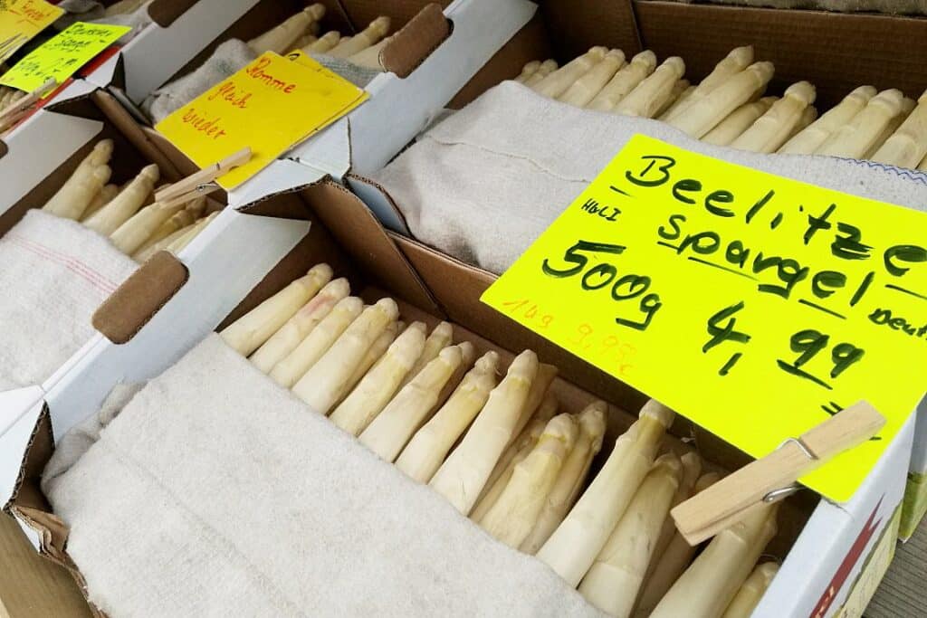 Spargelimporte 2023 gesunken