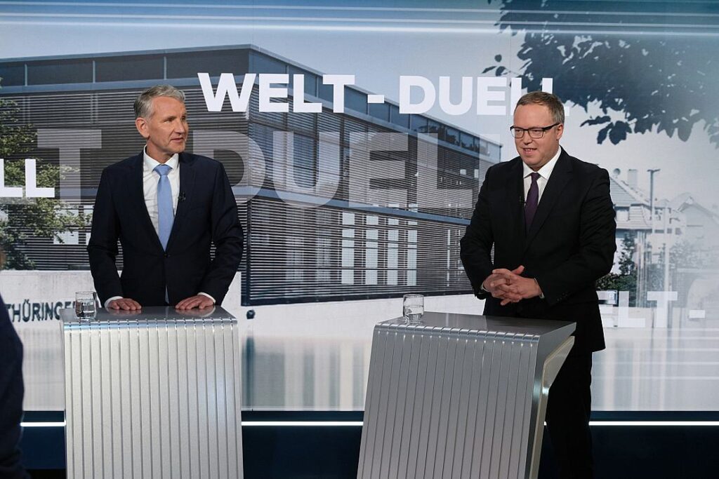 Voigt zieht nach TV-Duell mit Höcke positives Fazit