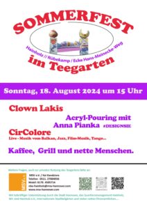 Sommerfest Miteinander für ein schöneres Viertel