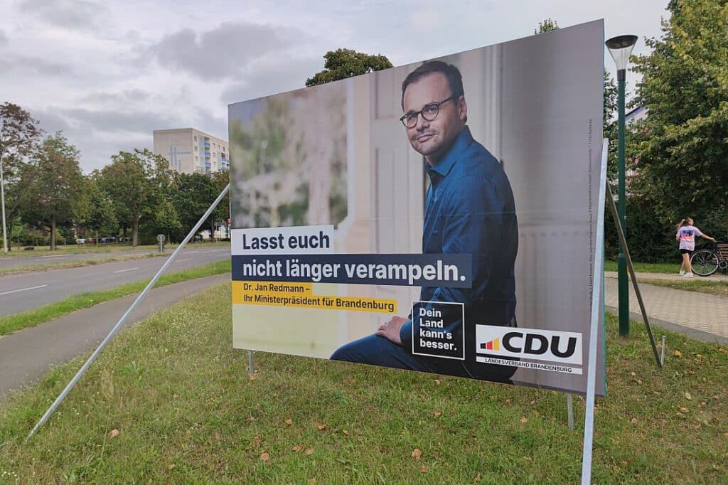 Brandenburger CDU-Chef wirbt für Votum gegen Ampel bei Landtagswahl