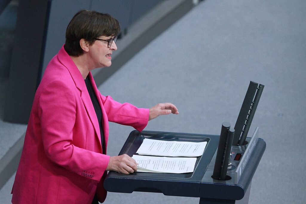 Esken wirft FDP im Tariftreuegesetz-Streit mangelnde Klugheit vor