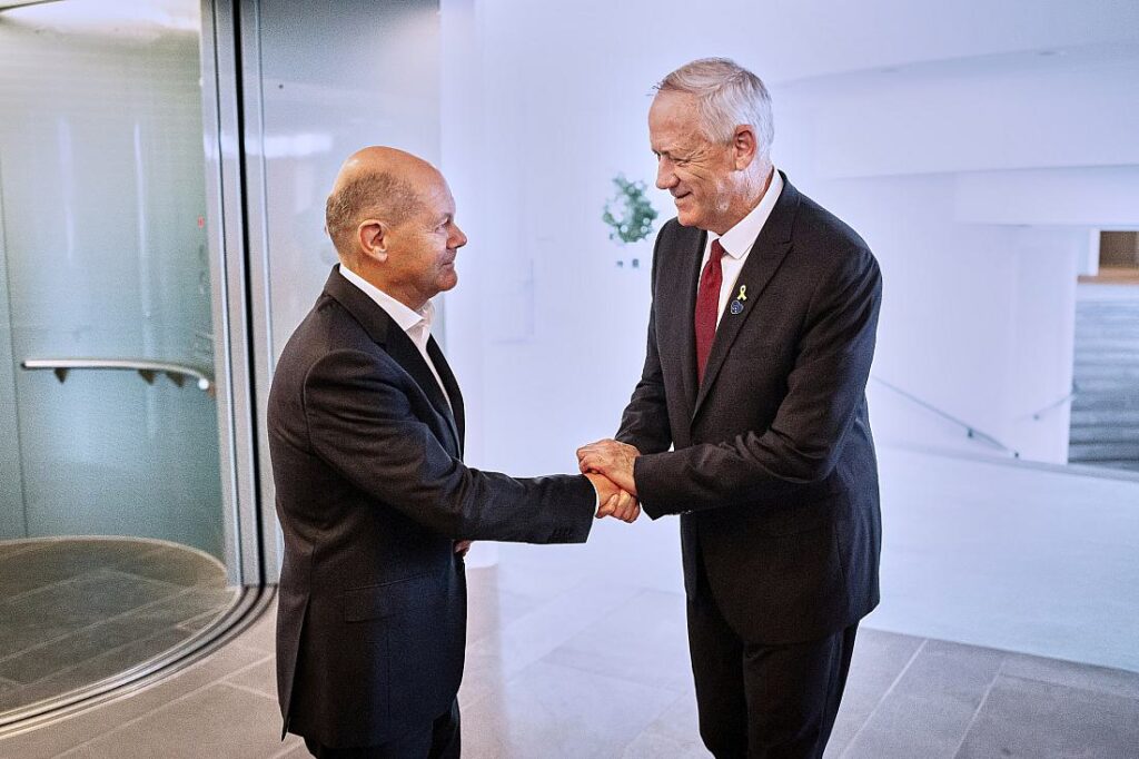 Olaf Scholz traf Netanjahu-Rivalen Benny Gantz