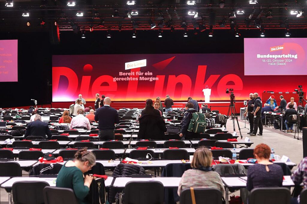 Linken-Bundesparteitag in Halle gestartet