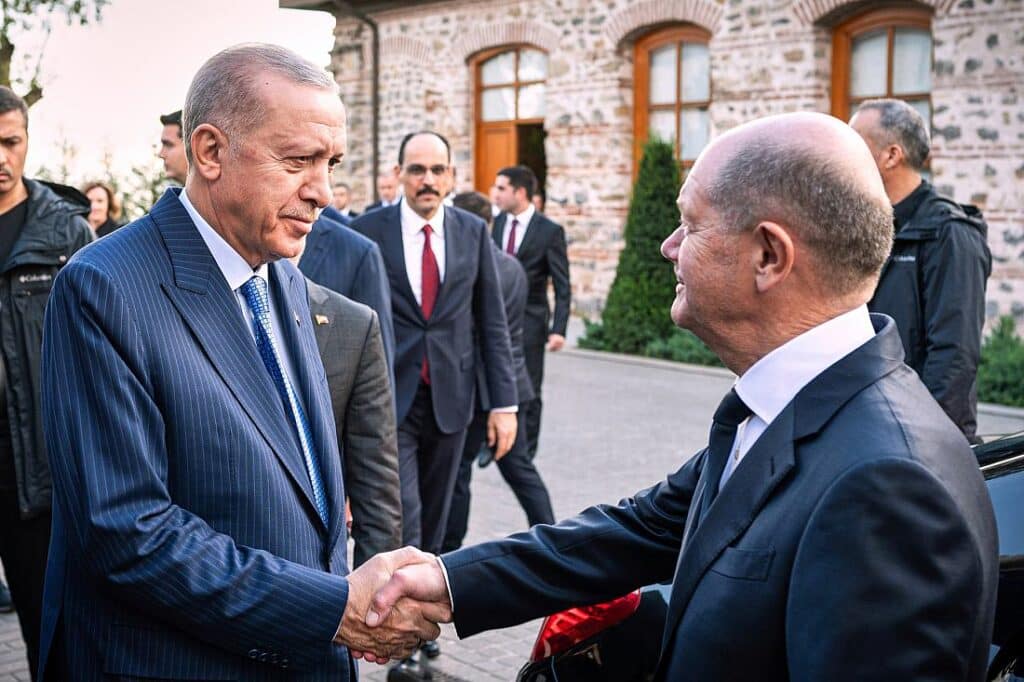 Scholz auf Türkei-Besuch: Erdogan um Annäherung bemüht