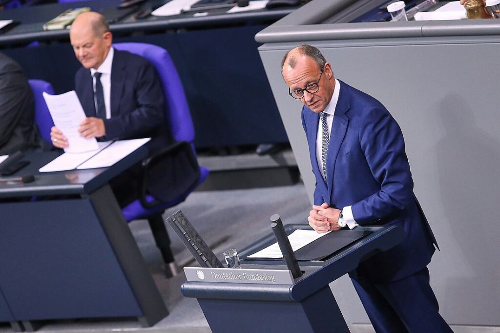 Merz wirft Scholz Realitätsverweigerung vor
