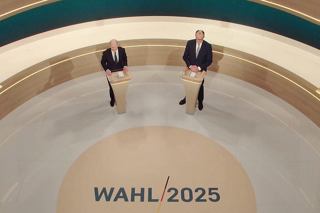 Scholz und Merz liefern sich hitziges TV-Duell