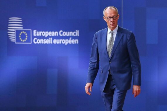 Friedrich Merz spricht beim Europäischen Rat über Wettbewerbsfähigkeit und Handelsabkommen.