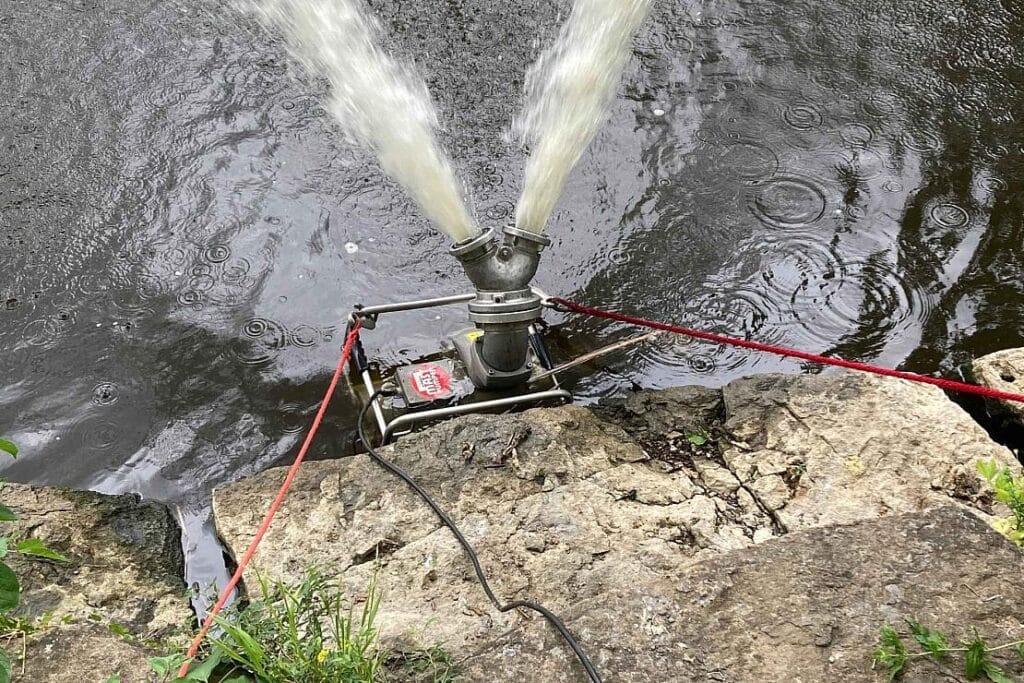 Nothilfe stabilisiert Sauerstoffgehalt im Probstsee