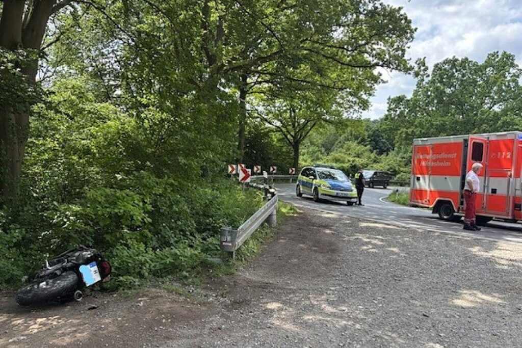 Verkehrsunfall mit Motorradfahrerin in Alfeld