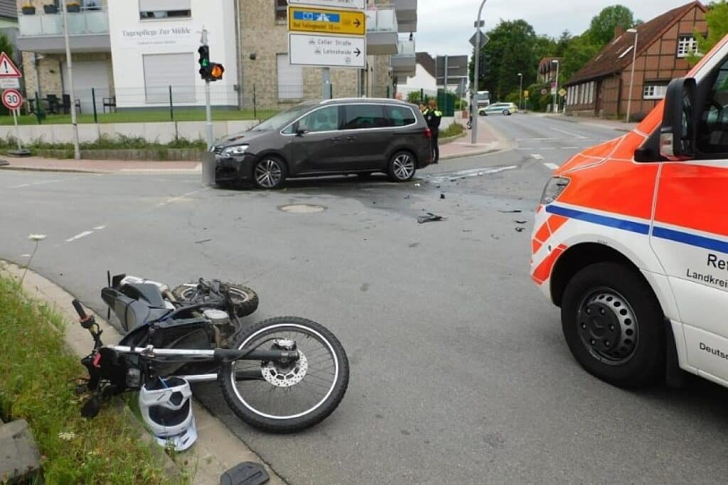 17-Jähriger bei Motorradunfall in Visselhövede lebensgefährlich verletzt