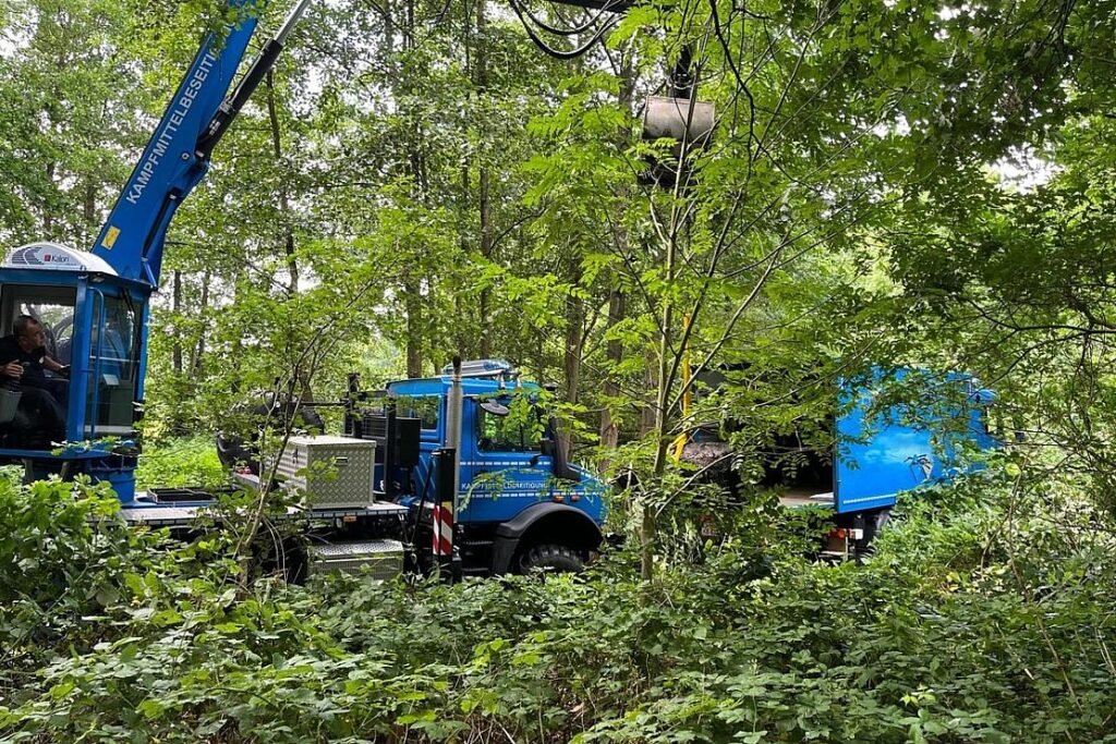 300 kg schwerer Torpedosprengkopf aus Zweitem Weltkrieg in Stader Schwinge entdeckt