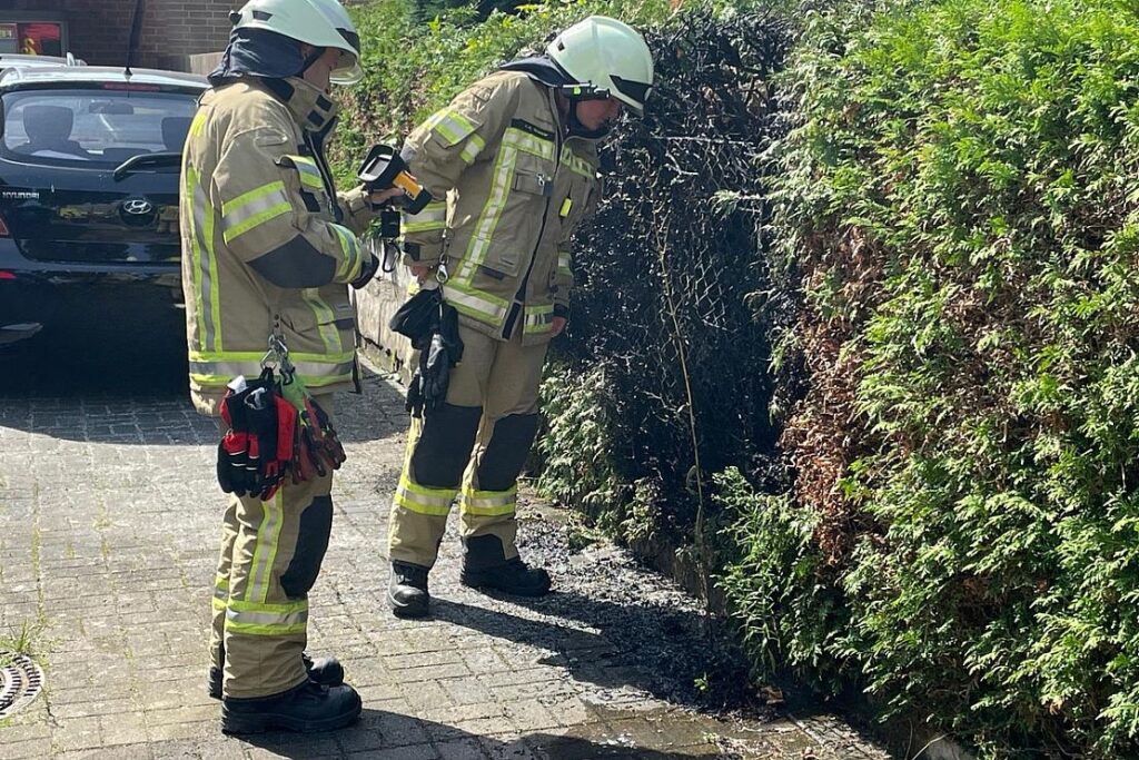 Gasbrenner löst Heckenbrand in Lehrte-Ahlten aus