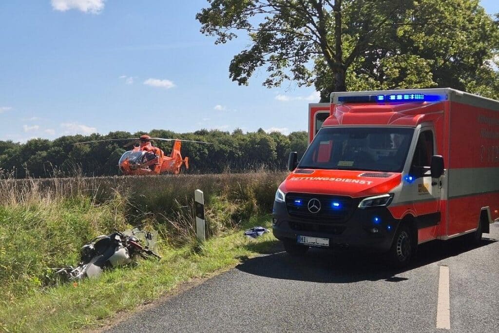 Schwerer Motorradunfall bei Bockenem