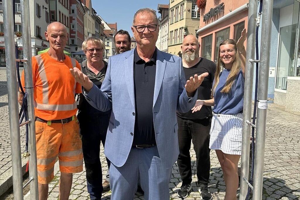 Villingen-Schwenningen installiert Verneblungsanlagen gegen Hitze