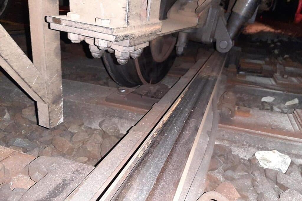 Zug entgleist bei Bauarbeiten in Hagen