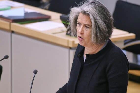 Tamara Zieschang spricht über den Rückgang der Asylsuchenden in Sachsen-Anhalt im August.