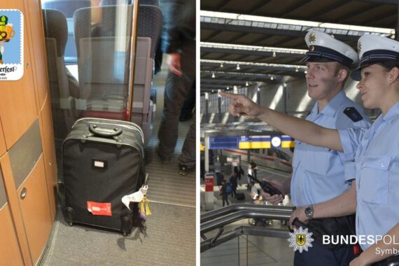 Ein Dieb stiehlt Rucksack bei Anreise zum Oktoberfest; Bargeldverlust alarmiert Bundespolizei.