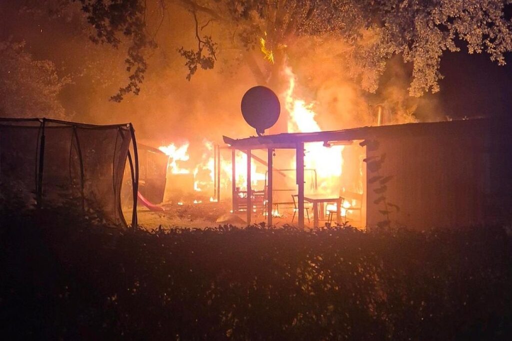 Feuer auf Kleingartengelände in Bremerhaven