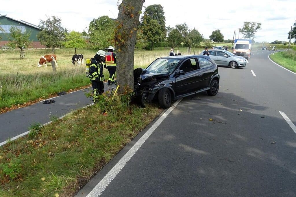 Schwerverletzter nach Autounfall in Sonsbeck