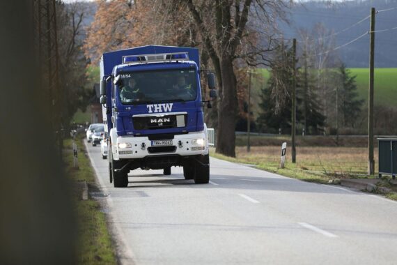 Technisches Hilfswerk mit neuen Fahrzeugen und Ausrüstung für den Zivil- und Bevölkerungsschutz.