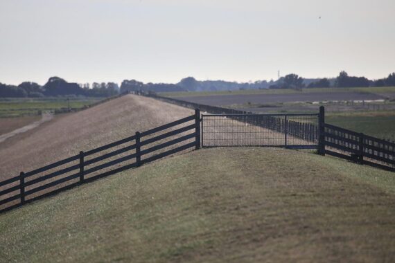 Deichrückverlegung an der Elbe zur Hochwasser- und Naturraumsicherung in Niedersachsen.