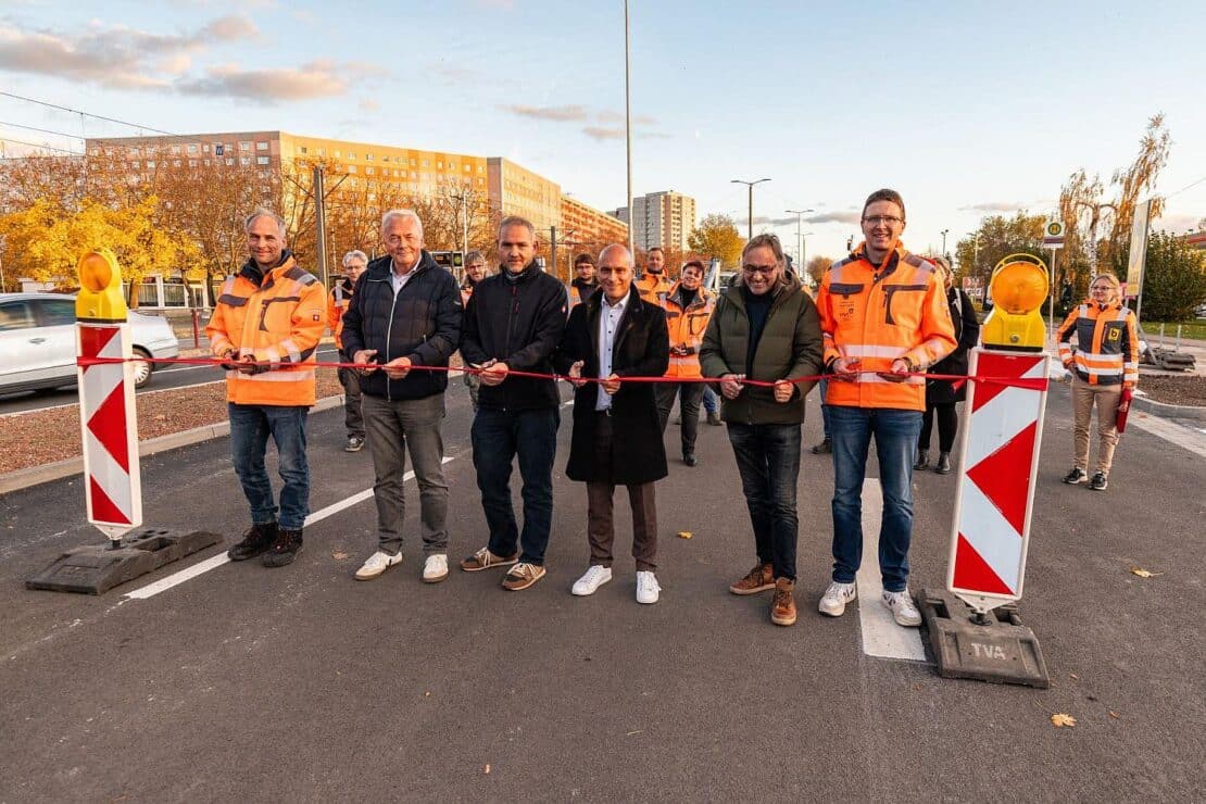 Nordhäuser Straße in Erfurt nach Sanierung wieder frei
