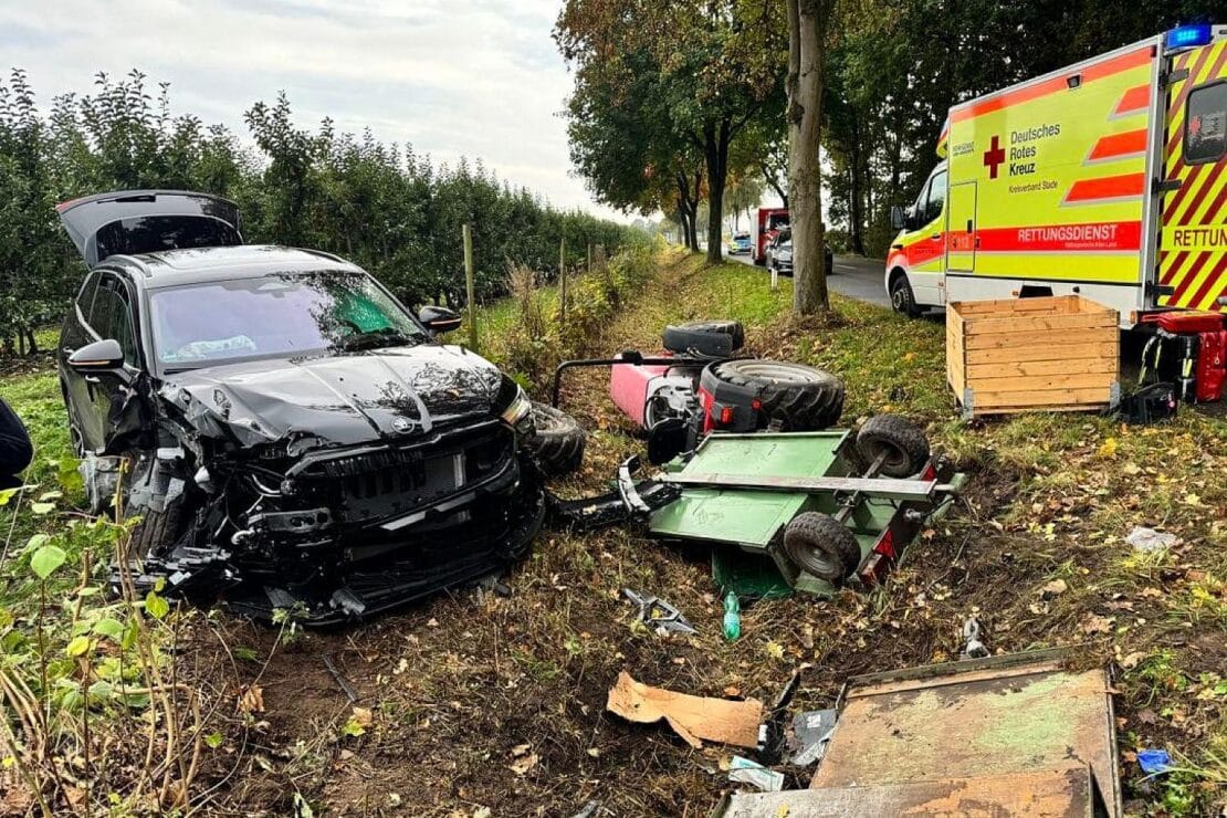 Schwerer Unfall bei Ruschwedel nach Überholmanöver