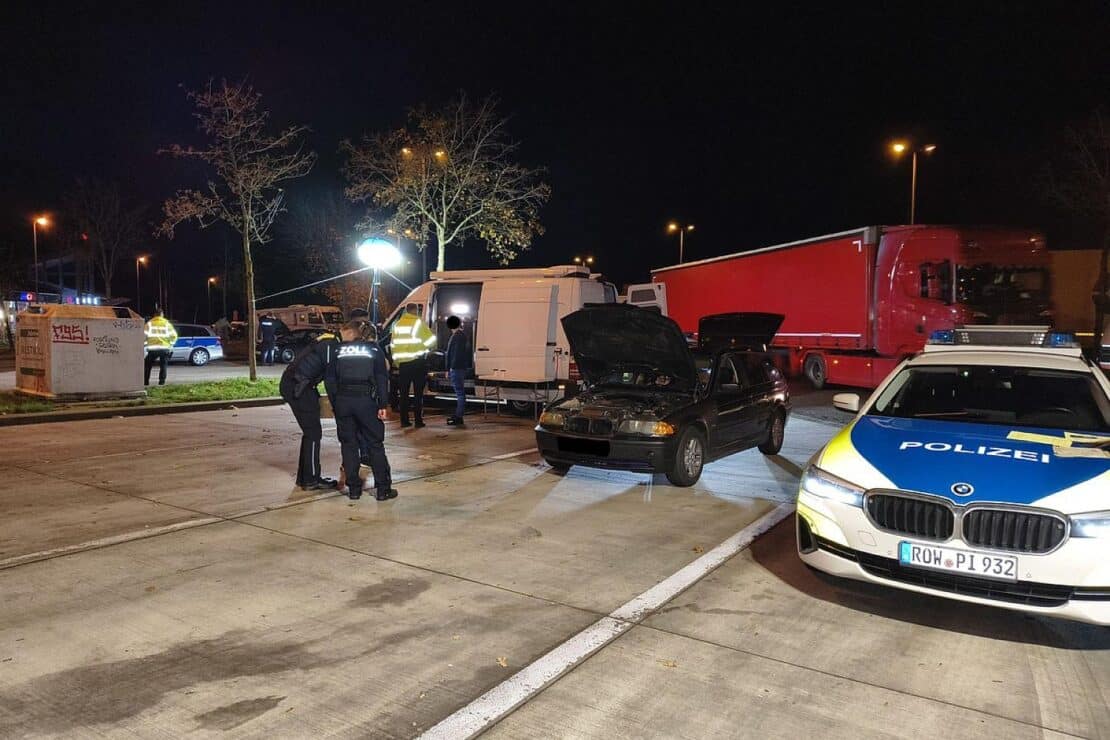 Großkontrolle auf A1 bei Lüneburg führt zu zahlreichen Verstößen