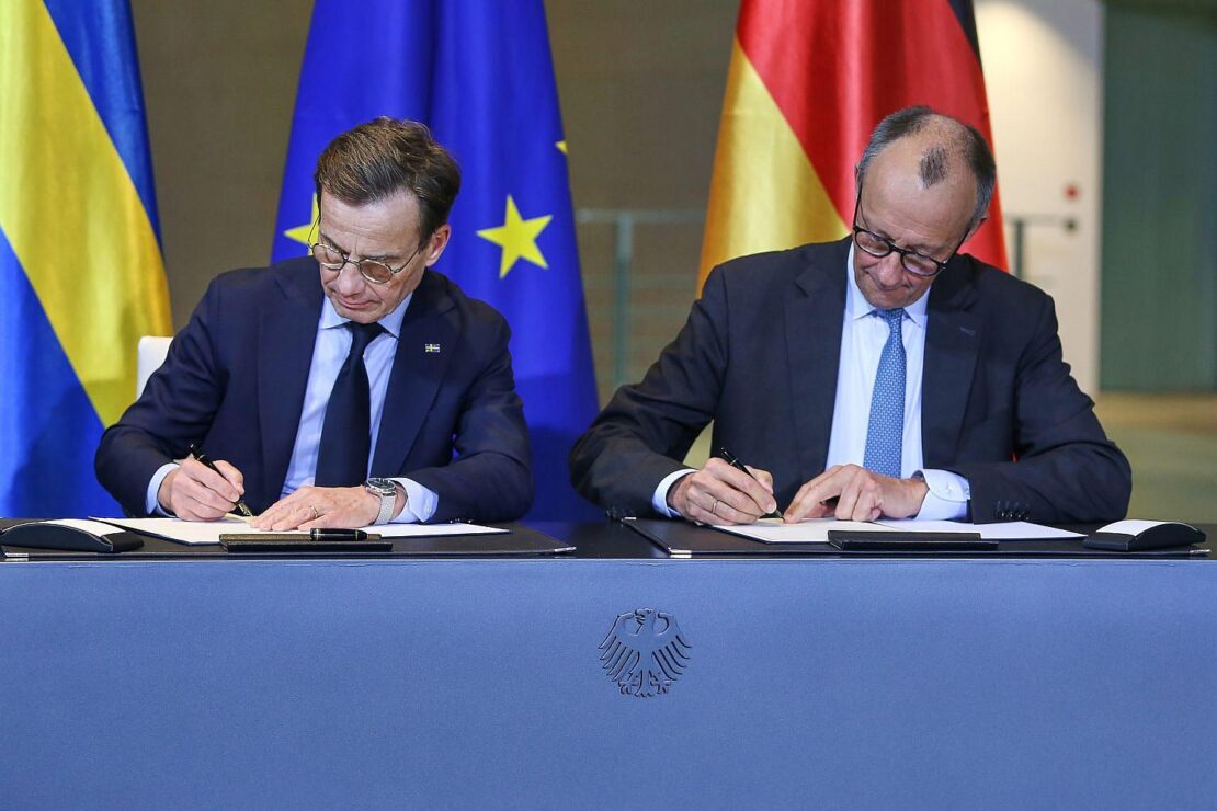 Merz und schwedischer Premier vereinbaren engere Zusammenarbeit
