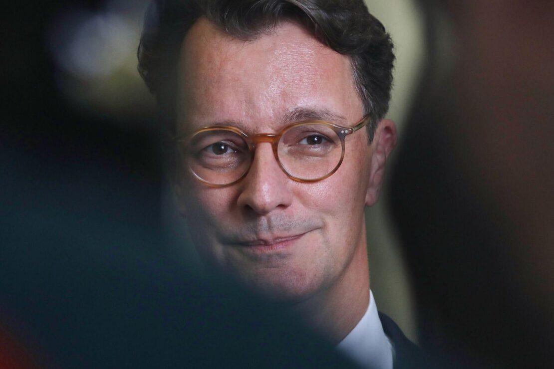 Ministerpräsident Wüst empfängt Gouverneur Walz aus Minnesota in Düsseldorf