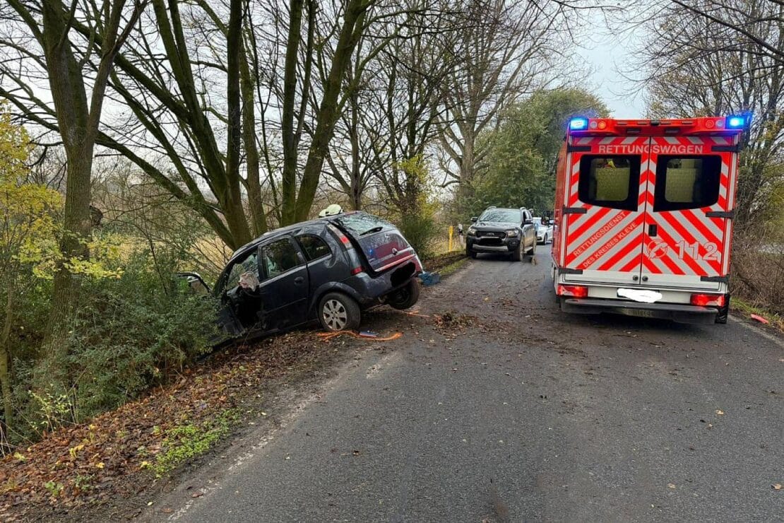 Schwerer Unfall auf Bundesstraße bei Kalkar