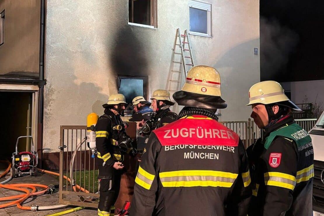Schwerverletzter nach Wohnhausbrand in München-Lerchenau