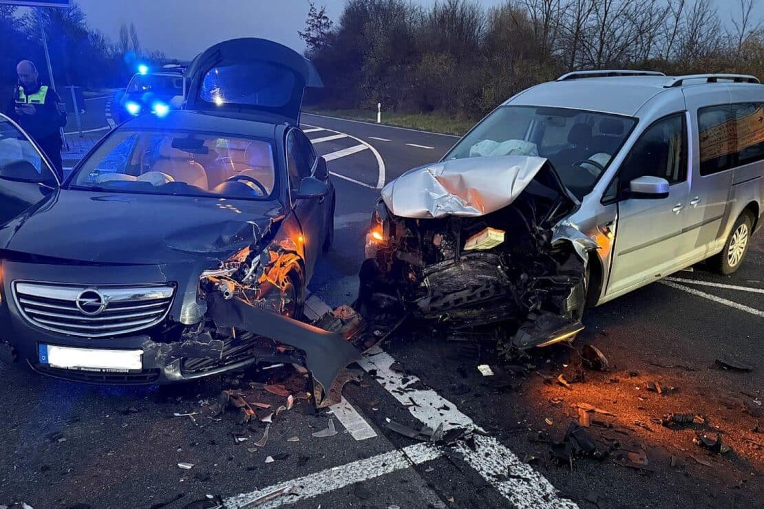 Verkehrsunfall auf Autobahnauffahrt Erfurt-West