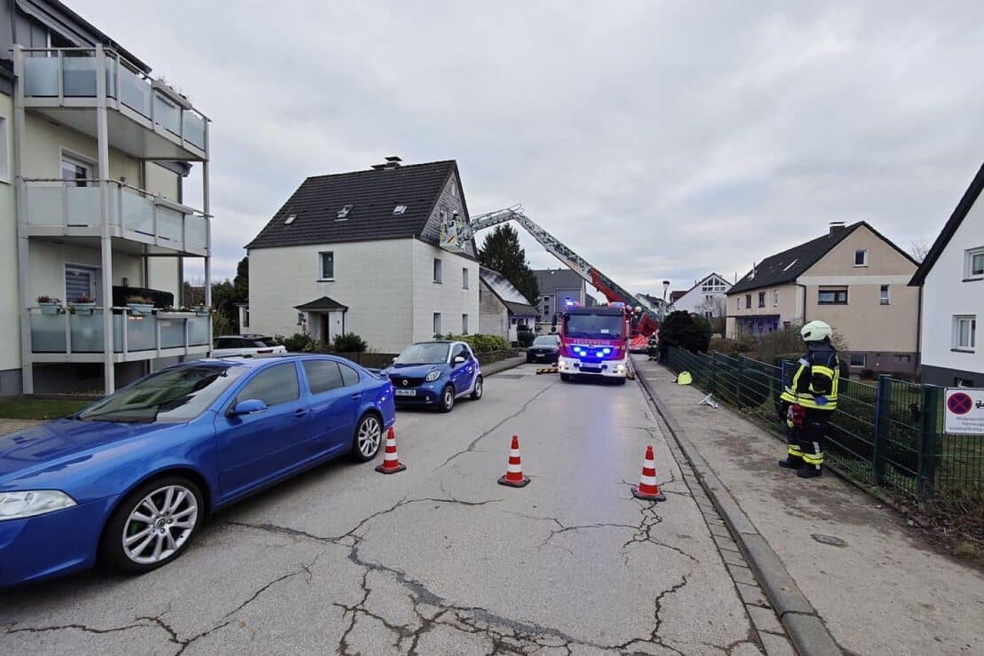 Spektakulärer Feuerwehr-Einsatz in Sprockhövel