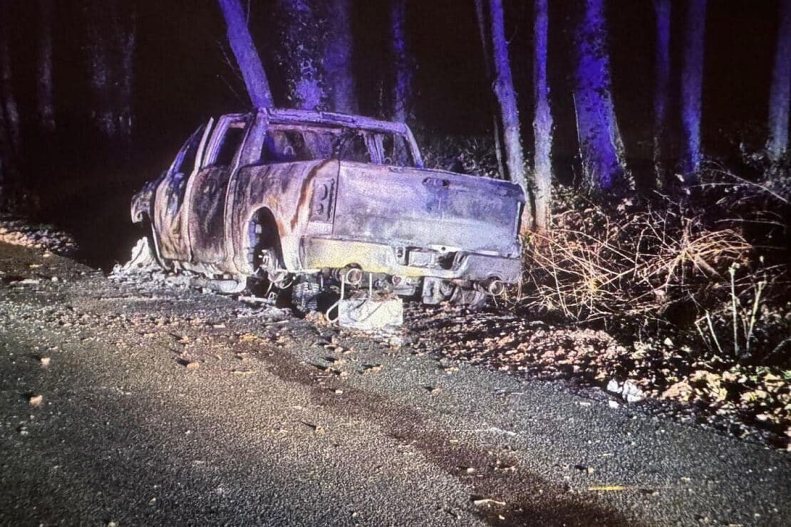 Vollständig ausgebranntes Autogas-Fahrzeug in Datteln