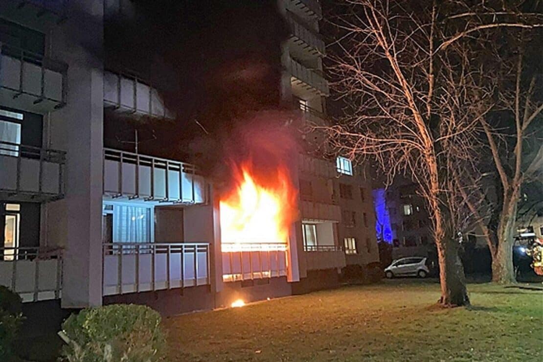 Wohnungsbrand in Monheim nach Einschlafen beim Aufbacken