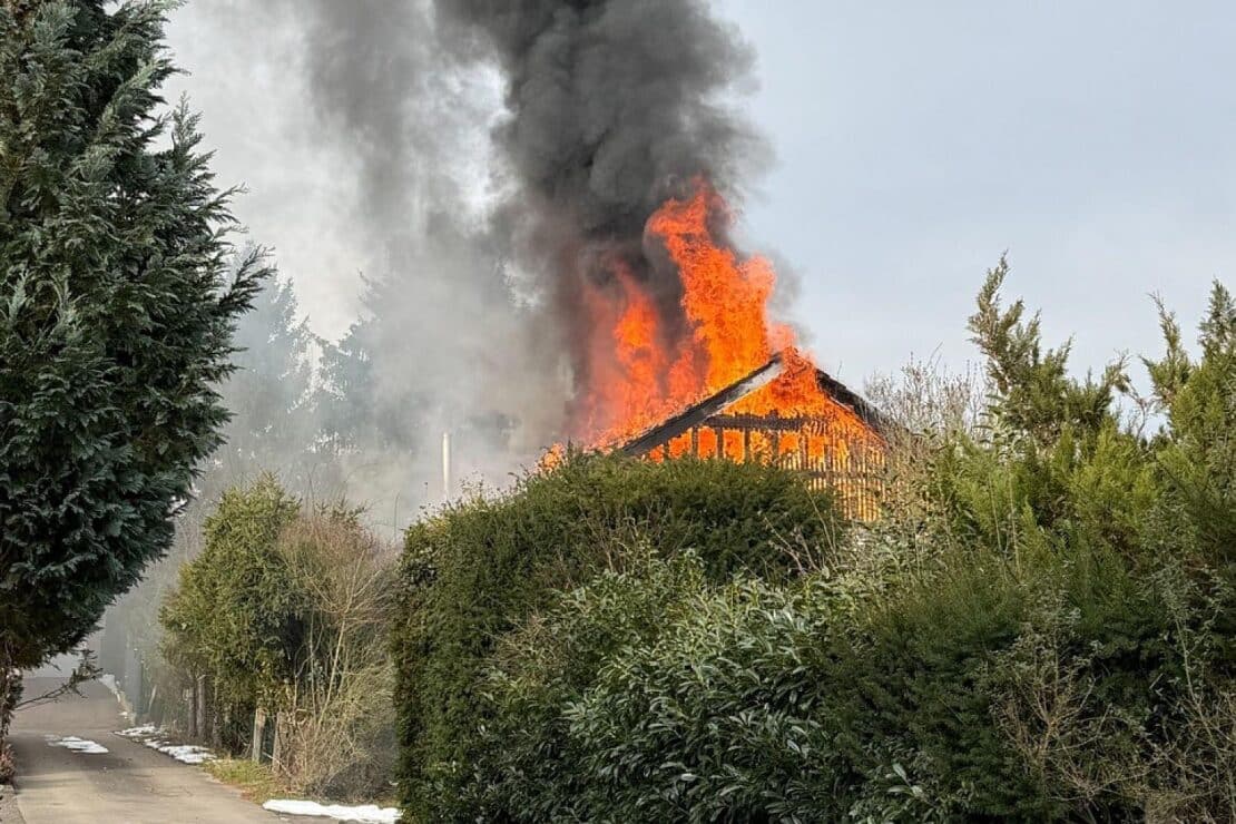 Dachstuhlbrand in Detmolder Wohnhaus