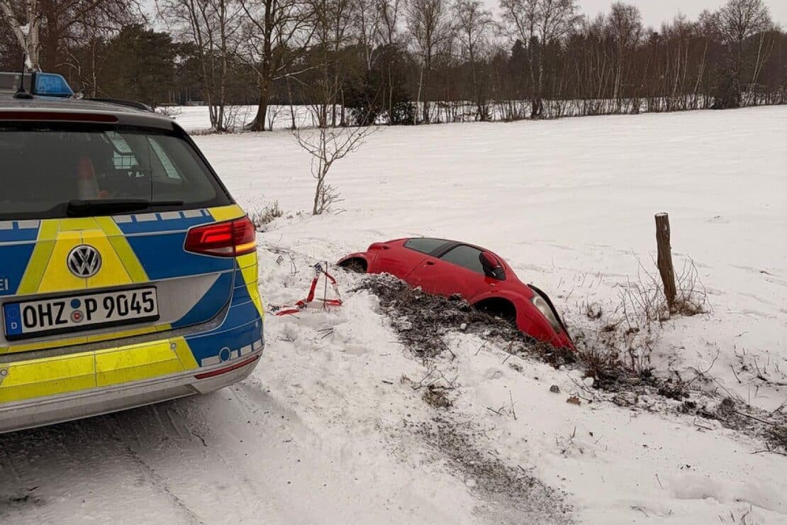 Glatteis führt zu mehreren Unfällen in Verden und Osterholz