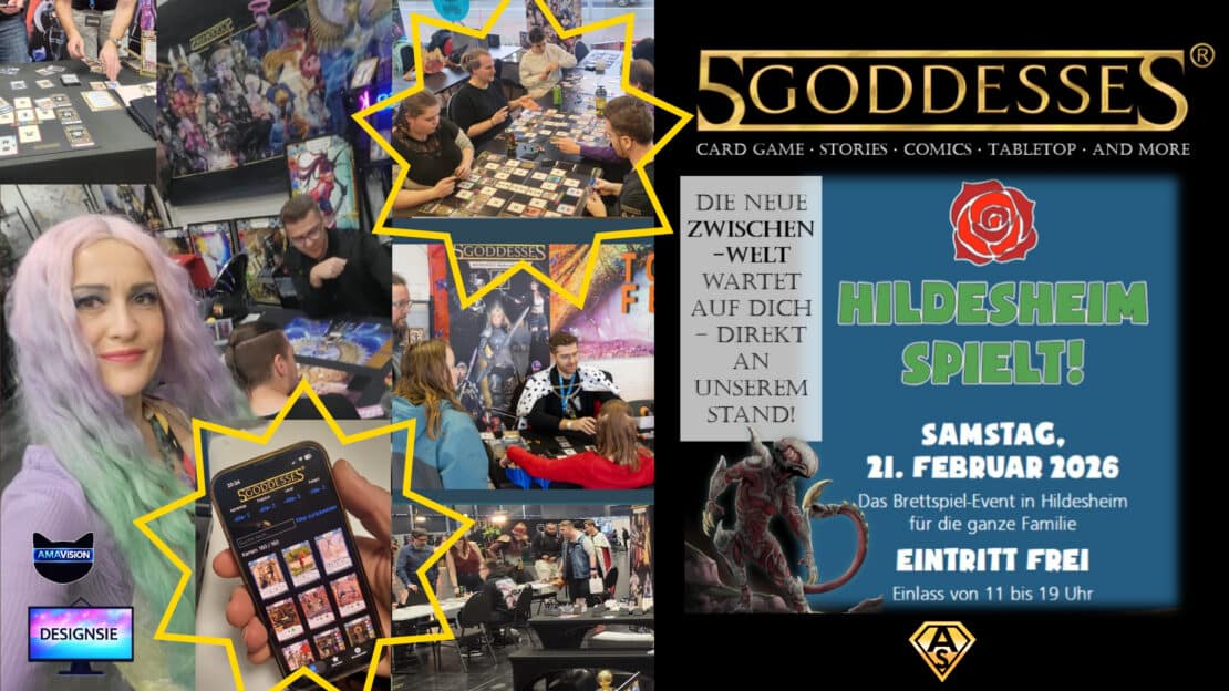 5Goddesses feiert Premiere des Season-Decks „Zwischenwelt“ auf “Hildesheim spielt” am 21.02.2026 und App-Release im Apple App Store