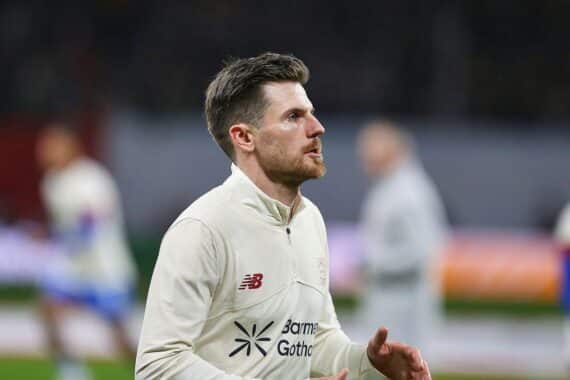 Bayer Leverkusen feiert 3:0-Sieg im DFB-Pokal gegen FC St. Pauli in der BayArena.