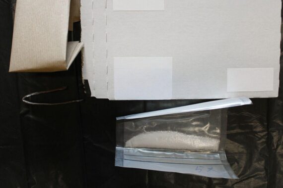 Zivile Ermittler durchsuchen Wohnung, Drogen und Bargeld werden sichergestellt. Kriminalität im Fokus.