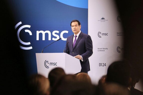 Marco Rubio spricht auf der Münchner Sicherheitskonferenz über US-Europa-Zusammenhalt und Herausforderungen.